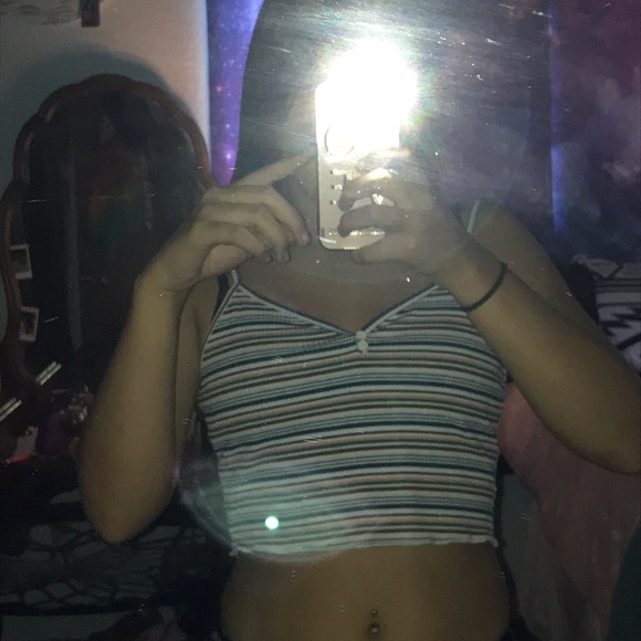 Striped crop top - Picture 1 of 1